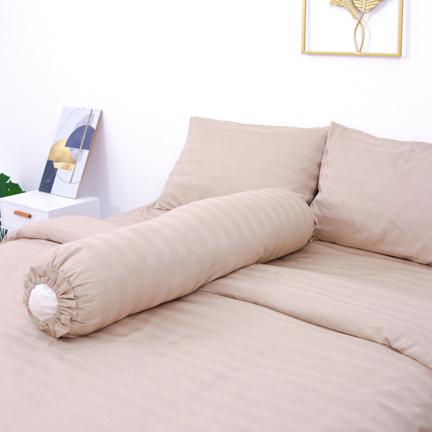 Sateen Touch Bedding Set Bundle in Sand