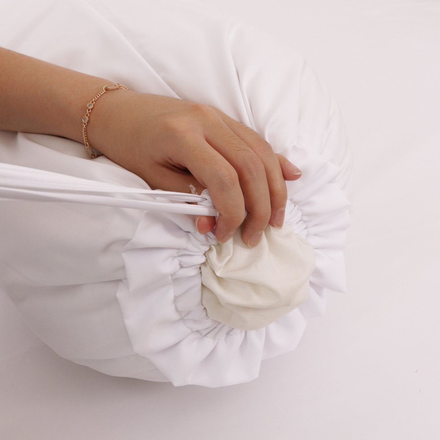 Sateen Touch Bolster Case dalam Baby Blue (1pc)