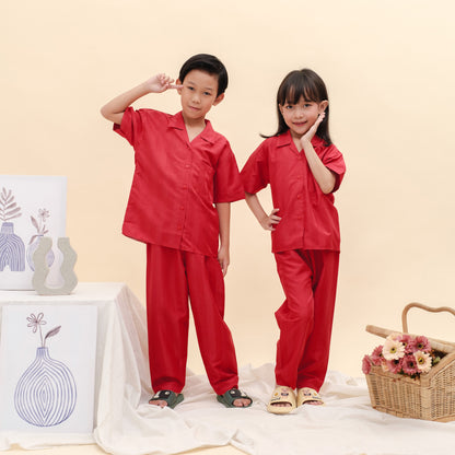 Children Dream in Silk Classic Style in Cherry