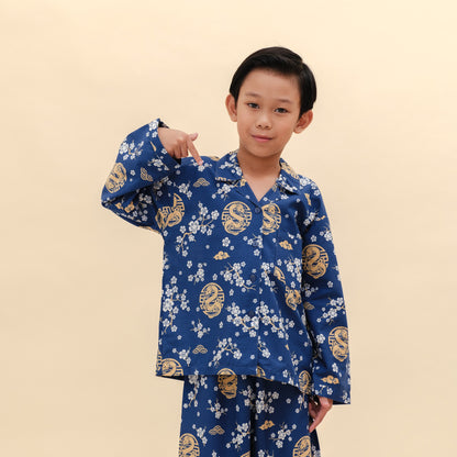 Children Lucky Dragon Cotton Pajama Set