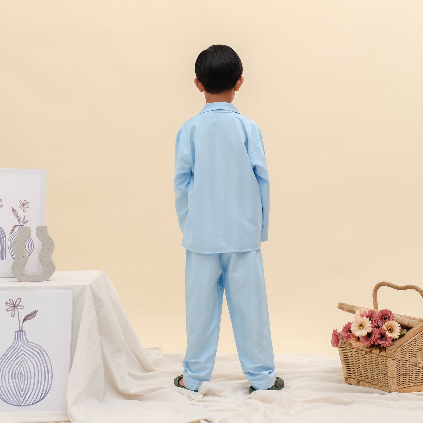 Boys' Dream in Silk Classic Style in Baby Blue