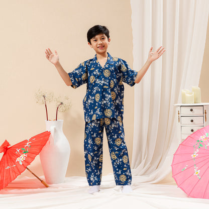 Children Lucky Dragon Cotton Pajama Set