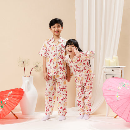 Ensemble de pyjama en coton Lucky Dragon pour fille