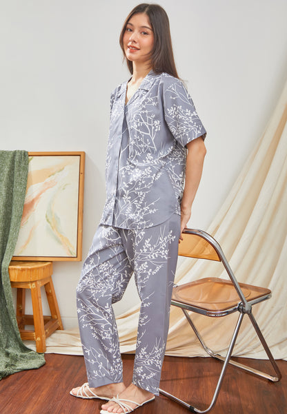 Jeju Memory Classic Style Nightwear in Grey