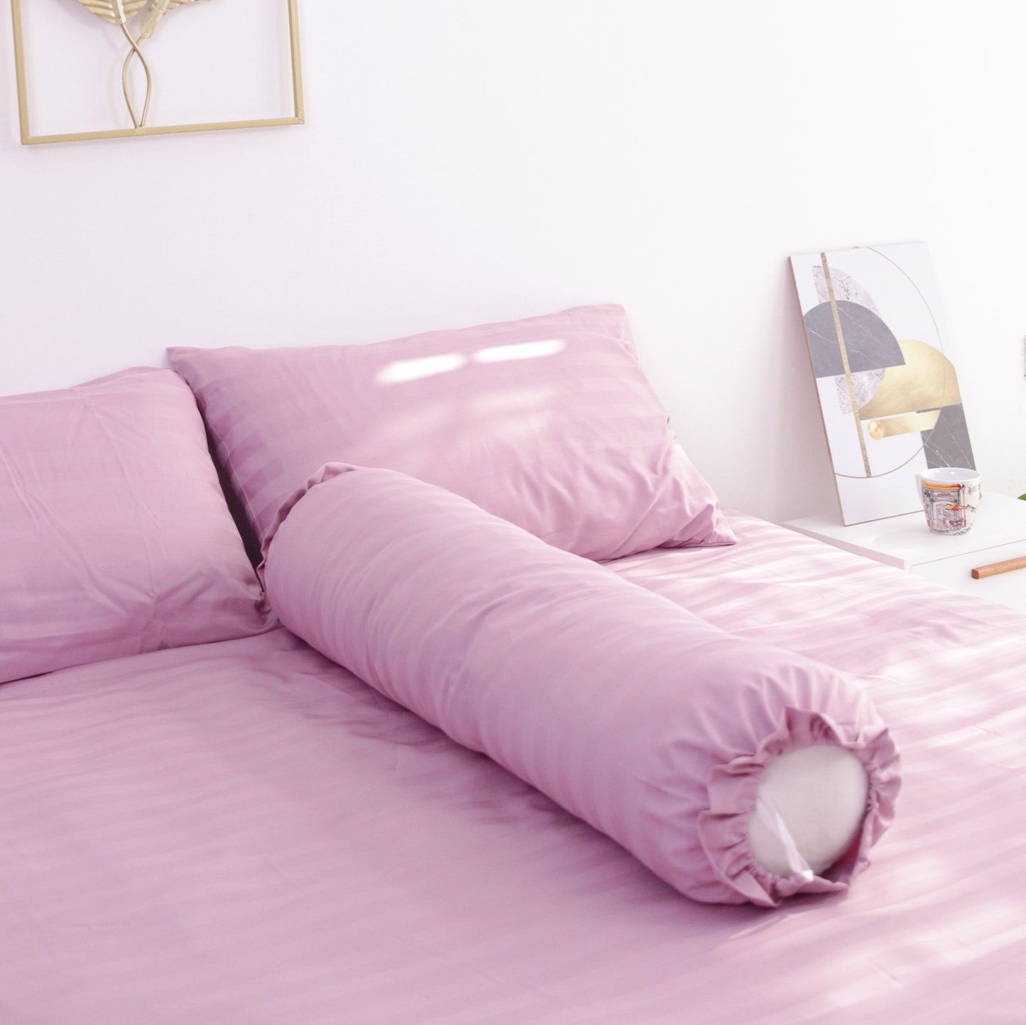 9.9 PROMO 20% OFF AT CHECKOUT Sateen Touch Bedding Set Bundle in Lilac