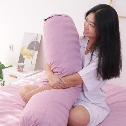 Sateen Touch Bolster Case dalam Lilac(1pc)