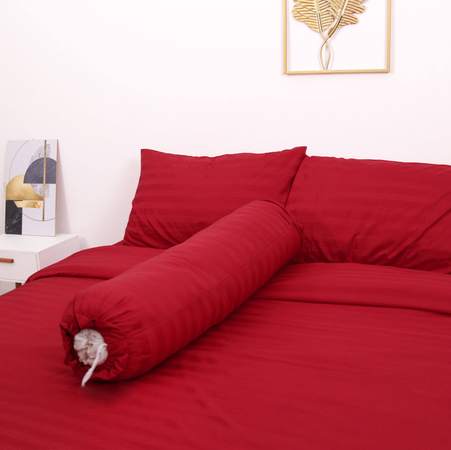 Sateen Touch Bedding Set Bundle in Cherry