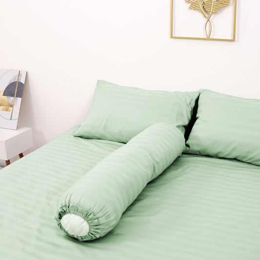 Sateen Touch Fitted Sheet Set in Sage